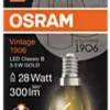 Led Dekorasjonspære E14 B28 300lm Gold Dimbar Varmere Lys-Osram Online