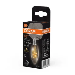 Led Dekorasjonspære E14 B28 300lm klar Dimbar-Osram Clearance