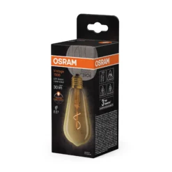 Led Dekorasjonspære E27 Edison 30lm Gold Varmere Lys-Osram Hot