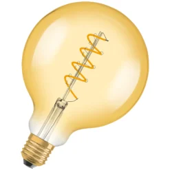 Led Dekorasjonspære E27 G125 28 300lm Gold Dim Varmere Lys-Osram New