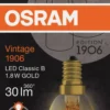 Led Dekorasjonspære E14 30lm Gold Varmere Lys-Osram Best
