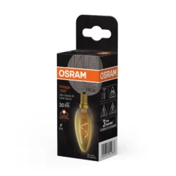 Led Dekorasjonspære E14 30lm Gold Varmere Lys-Osram Best