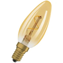 Led Dekorasjonspære E14 30lm Gold Varmere Lys-Osram Best