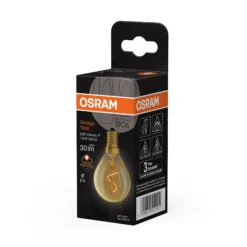 Led Dekorasjonspære E14 30lm Gold Varmere Lys-Osram
