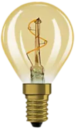 Led Dekorasjonspære E14 30lm Gold Varmere Lys-Osram