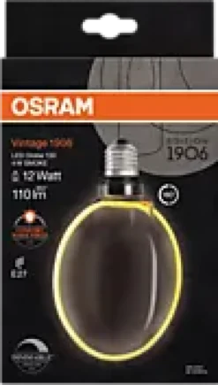 Led Dekorasjonspære E27 Ø130 12 110lm Smoke Dim Ekstra Varm-Osram Sale