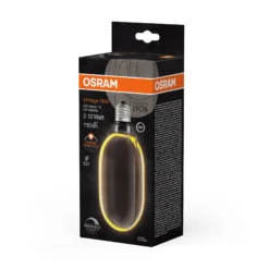 Led Dekorasjonspære E27 Ø100 12 110lm Smoke Dim Ekstra Varm-Osram New