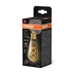 Led Dekorasjonspære E27 St64 28 300lm Gold Dim Varmere Lys-Osram Sale