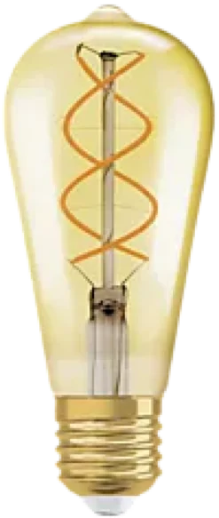Led Dekorasjonspære E27 St64 28 300lm Gold Dim Varmere Lys-Osram Sale