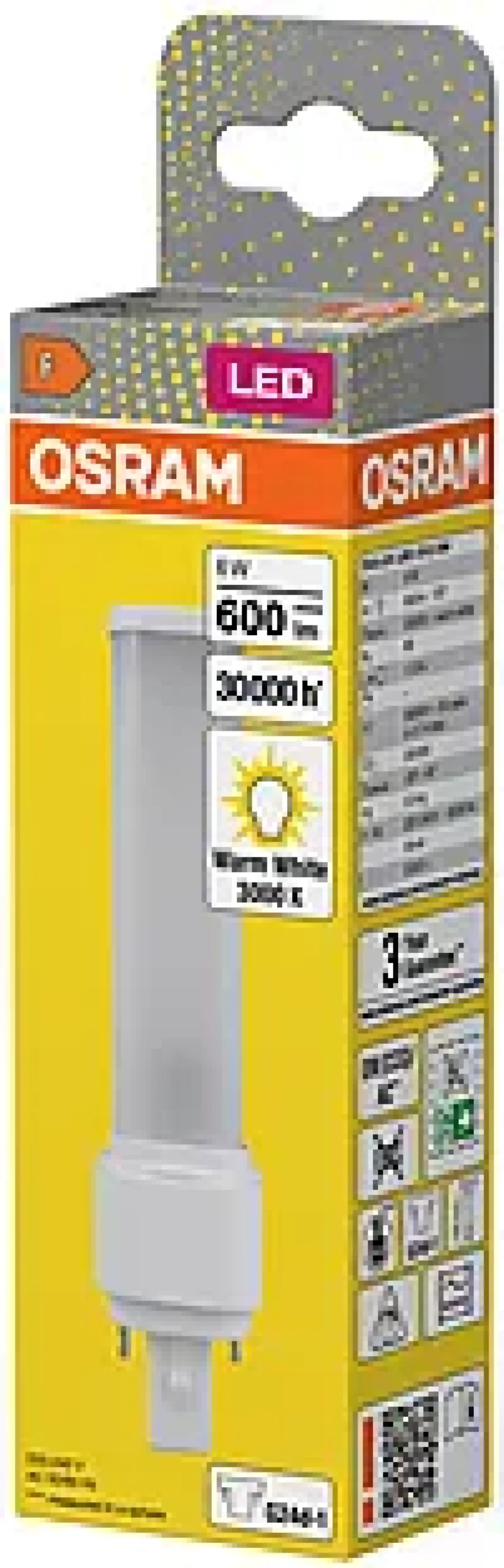 LED Dulux D 13 6W 830 G24D-1-Osram Best