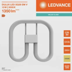 Led Dulux Sq28 Em V 23w 830 Gr8 2Pin-Ledvance Best
