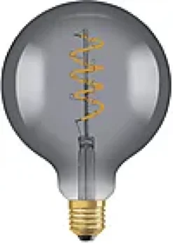LED Globe G125 15 fil smoke spiral glass 1800K E27-Osram Discount
