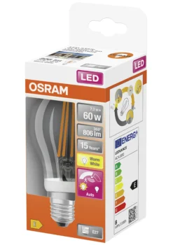LED lyspære Classic A60 7,3W 2700K motion sensor E27-Osram Clearance