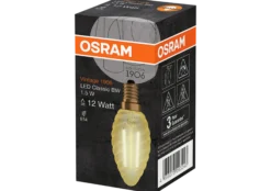 LED lyspære Classic BW 12 1,5W 824 gold E14-Osram New