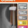 Led Lyspære E27 A60 806lm klar Bevegelse Sensor Varmhvit-Osram New