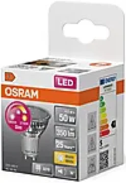 LED lyspære PAR16 50 GU10 glow dim 4,5W 2700K- 1800K 90° 230V-Osram New