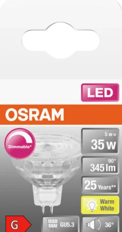 LED MR16 35 dim 2700K GU5.3-Osram