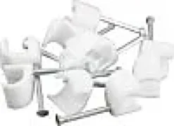 Ledningsklammer TC 6-9mm hvit oval 10stk-Valux Online
