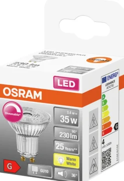 LED PAR16 35 dim 2700K GU10-Osram New