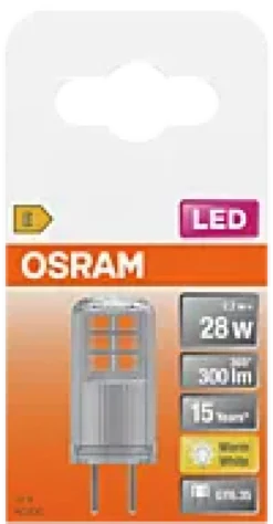 Led Pin Gy6,35 28 300lm klar Varmhvit-Osram Discount