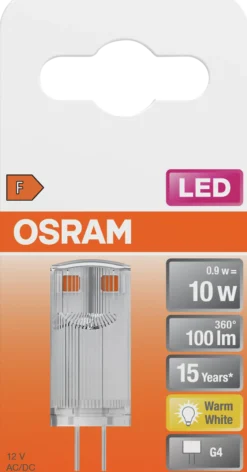 LED pin 10 0,9W 2700K G4-Osram Outlet