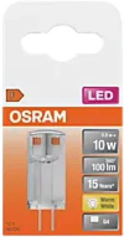LED pin 10 0,9W 2700K G4-Osram Outlet