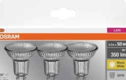 Led Spot Gu10 50 350lm Varmhvit 3stk-Osram Sale