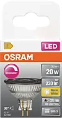 Led Spot Gu5,3 Mr16 20 230lm 12V Dimbar Varmhvit-Osram Hot