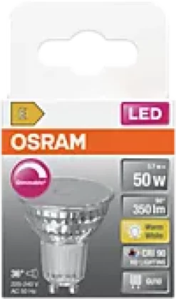 Led Spot Gu10 Par16 50 350lm Dimbar Varmhvit-Osram Online