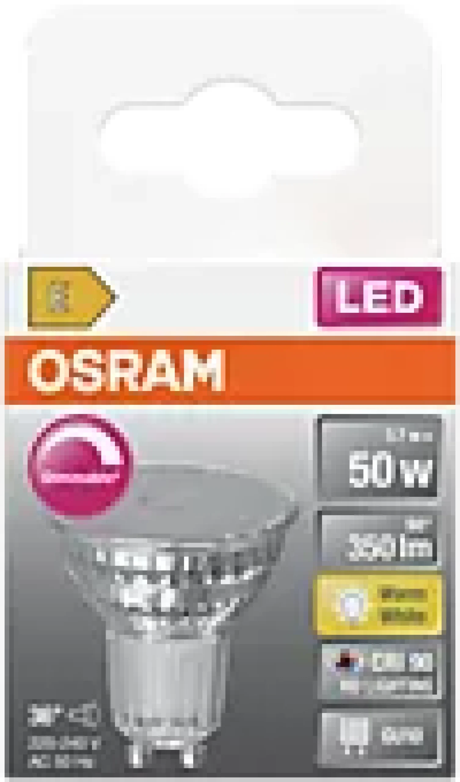 Led Spot Gu10 Par16 50 350lm Dimbar Varmhvit-Osram Online