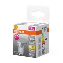 Led Spot Gu10 Par16 50 350lm Dimbar Varmhvit-Osram Online