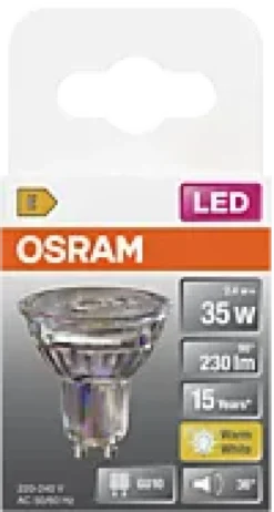 Led Spot Gu10 Par16 35 230lm Varmhvit-Osram Online