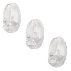 Limkrok for oppheng av håndklær transparent liten 3stk-Fix O Moll Discount