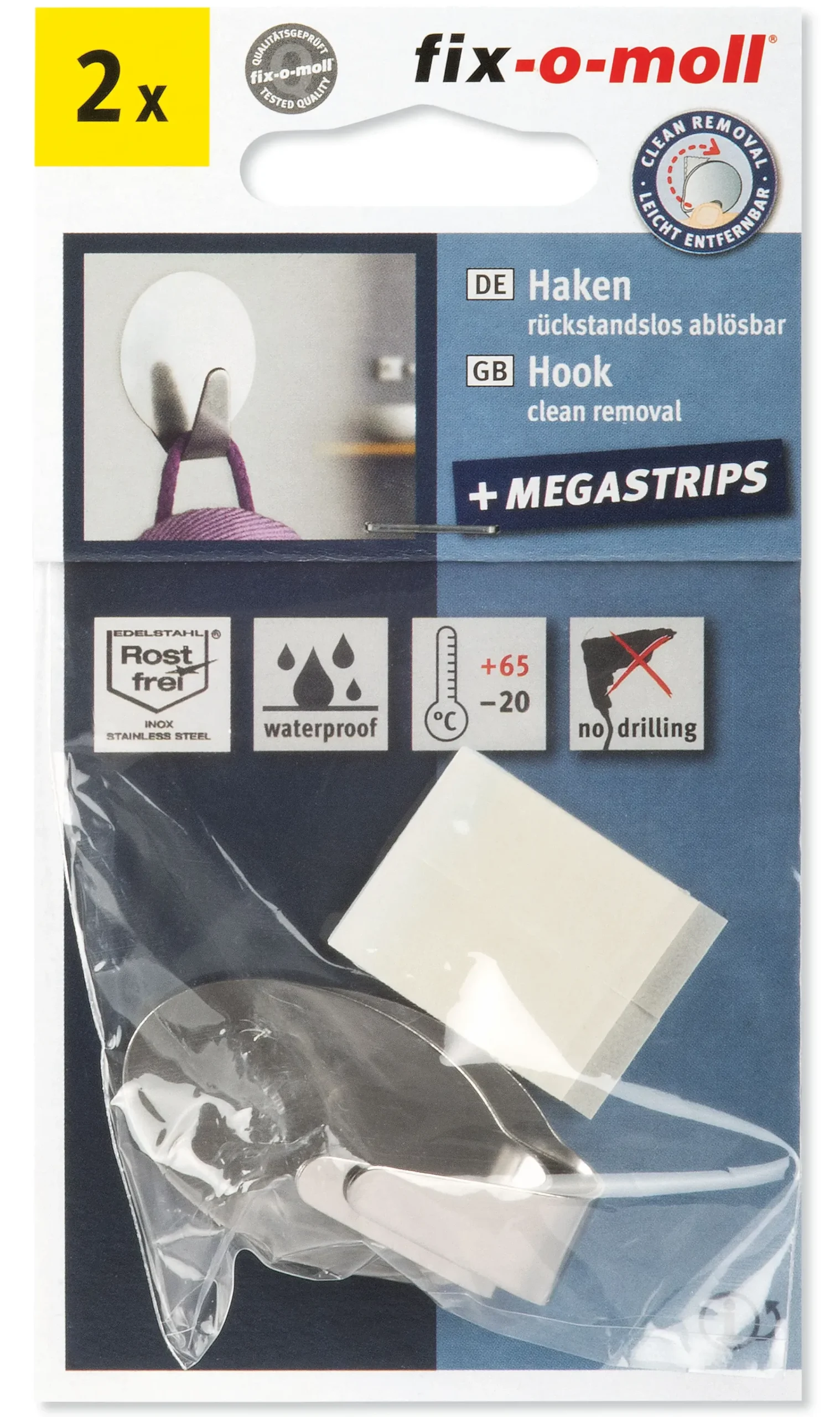 Limkrok oval 30x45mm stål 2stk-Fix O Moll
