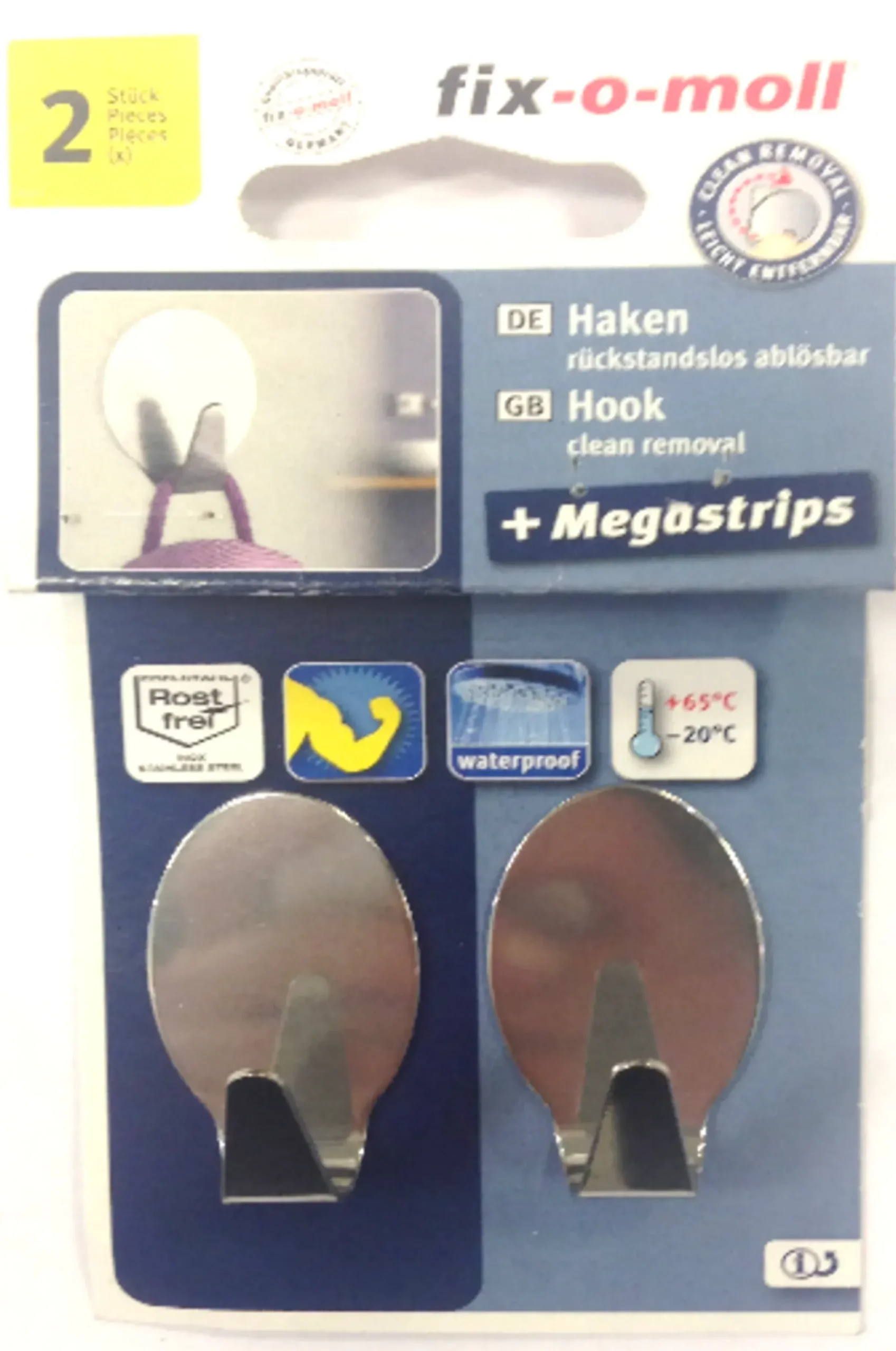 Limkrok oval 30x45mm stål 2stk-Fix O Moll