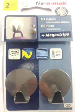 Limkrok rund 35mm stål 2stk-Fix O Moll Best