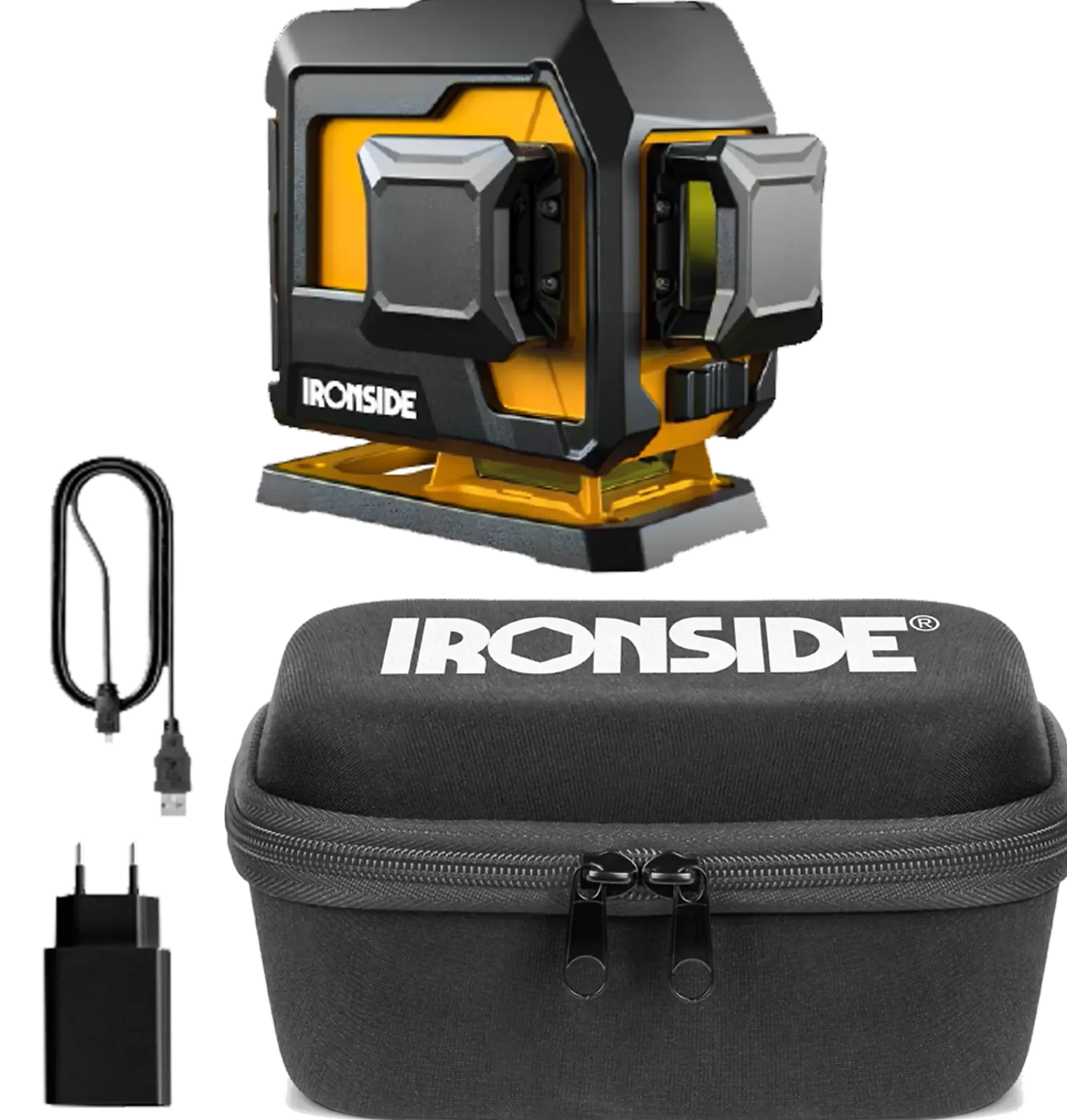 Linjelaser mini 3D grønn-Ironside Clearance