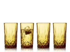 Longdring Sorrento amber 38cl 4stk-Lyngby glas Sale
