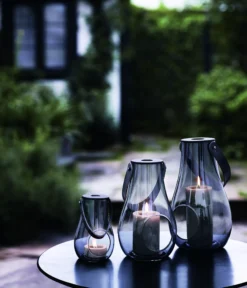 Lykt med hank Design With Light smoke 25cm-Holmegaard Hot