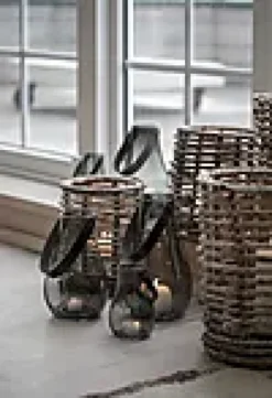 Lykt med hank Design With Light smoke 16cm-Holmegaard Best