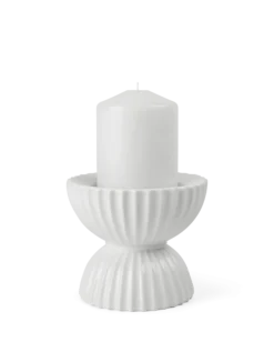 Lysestake Tura kubbelys 11.5cm-Lyngby porcelæn Clearance