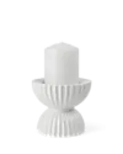 Lysestake Tura kubbelys 11.5cm-Lyngby porcelæn Clearance