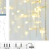 Lyslenke Icicle 360ledlys varmhvit IP44 11,85m-Ki