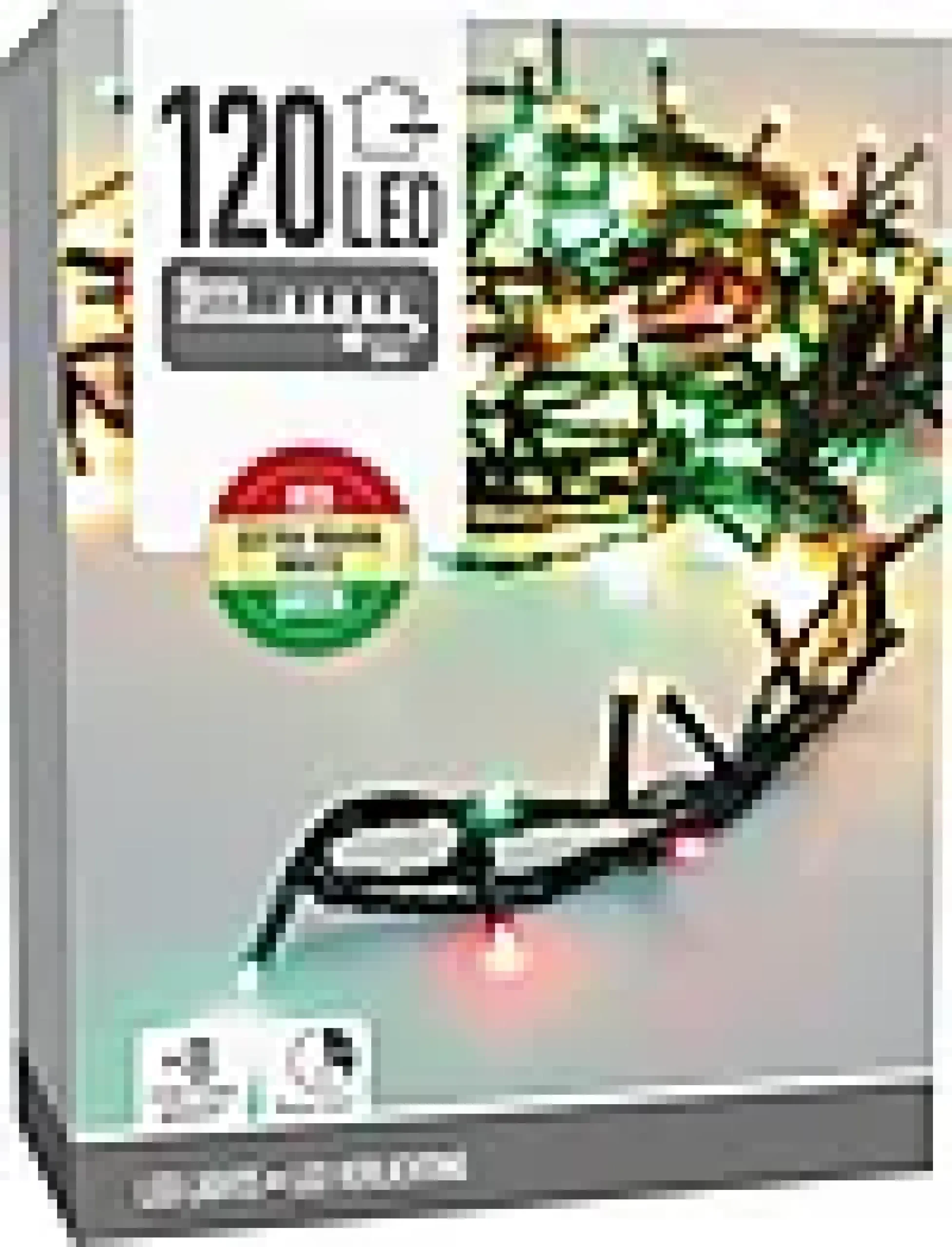 Lyslenke 120ledlys 3 farger 3m-Ki Best