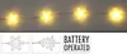 Lyslenke 100ledlys med transparent dekorasjon varmhvit IP44 3m-Ki Online