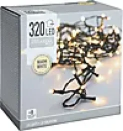 Lyslenke 320ledlys varmhvit IP44 24m-Ki Best