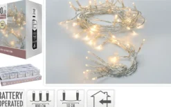 Lyslenke 80ledlys varmhvit 8m-Ki Outlet
