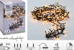 Lyslenke MicroCluster 700ledlys ekstra varmhvit 14m-Ki Hot