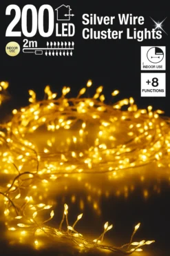 Lyslenke Silver Wire 200ledlys varmhvit IP44 2m-Ki Online
