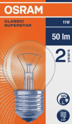 Lyspære Classic E27 11W-Osram Online